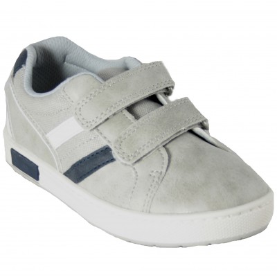 Chicco Circo - Classic Gray Trainers With Velcro Closures And Removable Insole