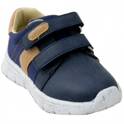 Chicco Christian - Indoor Children's Shoes Breathable Velcro I Removable Insole Navy Blue