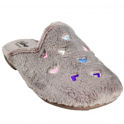 Cabrera 4439 - Open Toe Slippers Girl Woman With Small Colored Hearts