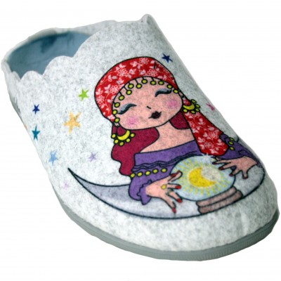 Cuque AC-5500 - House slippers Felt Removable insole Pitonisa Ask me a wish