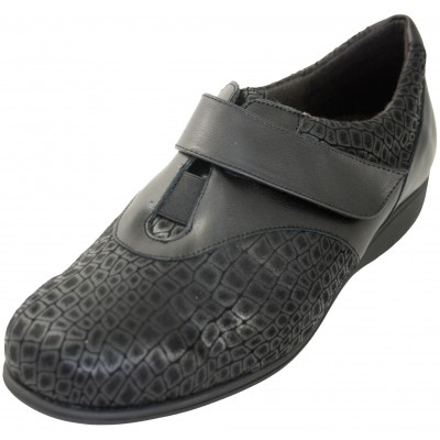 Doctor Cutillas 53567 - Zapatos Anchos Cómodos De Licra Adaptable Con Velcro Plantilla Extraible