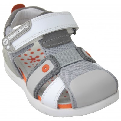 Biomecànics 222234 - Sandàlies Infantils Amb Puntera Tapada Ajustament Amb Velcro