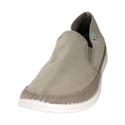 Muro 530 - Cool And Light Summer Cotton Shoes In Brown And Dark Gray