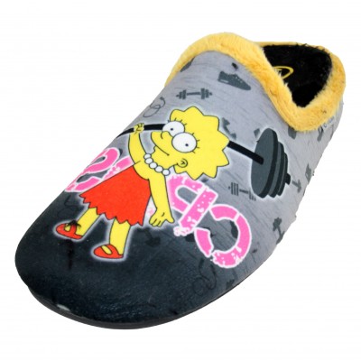 Gomus Muro 2714 - Zapatillas De Estar Por Casa Mujer Chica Lisa Simpson y Marge Simpson