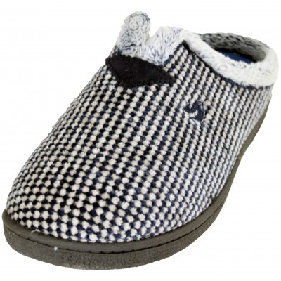 Roal Plumaflex 12276 - Home Slippers Man Boy Blue With Light Gray Squares Soft Insole High Resistance