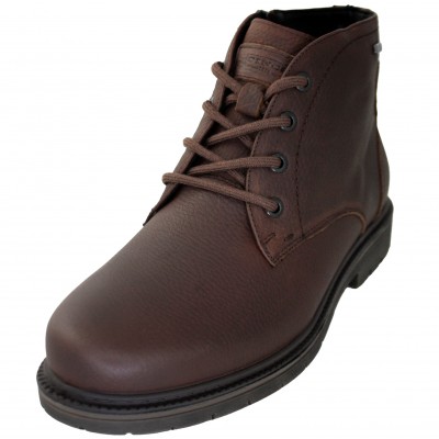 Alviflex G Comfort 959-9 - Leather Boots With Laces And Zipper Color Dark Brown Water Resistant