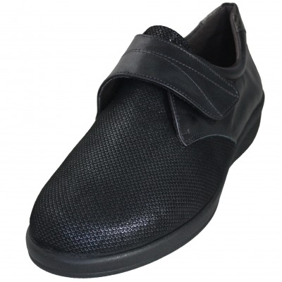 Doctor Cutillas 43523 - Special Wide Leather And Lycra Shoes Removable Insole Velcro Closure Very Adaptable