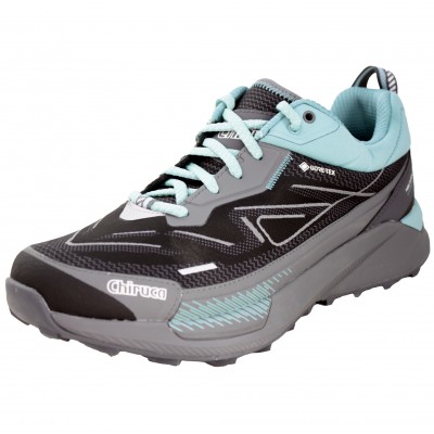 Chiruca Sucre Lady 11 - Zapatos Deportivos Mujer Gorotex Suela Trekking En Negro Y Azul