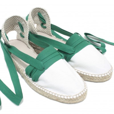 Mid Heel Espadrilles Tres Vetes Green