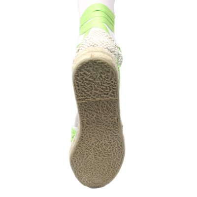 Mid Heel Espadrilles Tres Vetes Lime Green