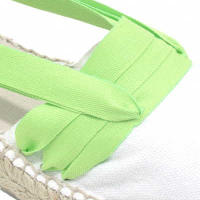 Mid Heel Espadrilles Tres Vetes Lime Green