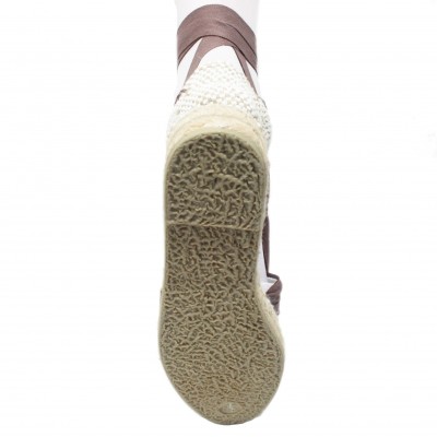 Mid Heel Espadrilles Tres Vetes Dark Brown