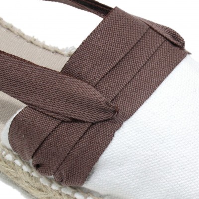 Mid Heel Espadrilles Tres Vetes Dark Brown