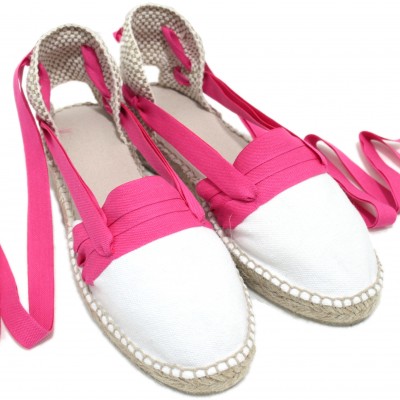 Mid Heel Espadrilles Tres Vetes Fuchsia