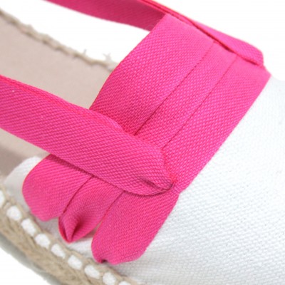 Mid Heel Espadrilles Tres Vetes Fuchsia