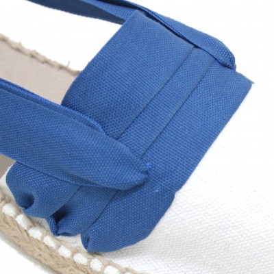 Mid Heel Espadrilles Tres Vetes Electric Blue