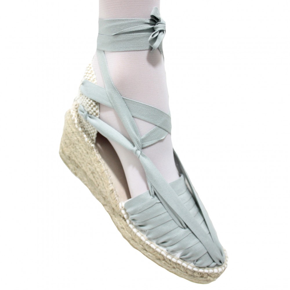 Heel Espadrilles Pintxo or Set Vetes Light Grey