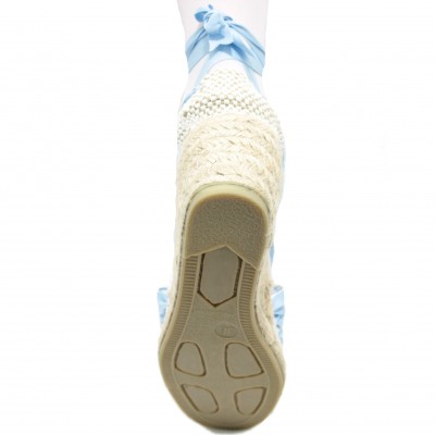 Heel Espadrilles Pintxo or Set Vetes Light Blue