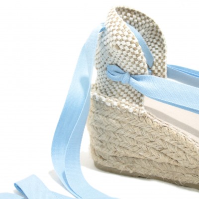 Heel Espadrilles Pintxo or Set Vetes Light Blue