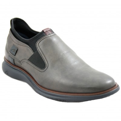 Fluchos 9850 - Zapatos de Hombre Marrón Tipo Mocasín con Gomes Laterales Ultraligeras