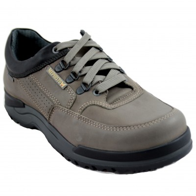 Mephisto Cliff Gt - Waterproof Brown Leather Men's Shoe With Laces